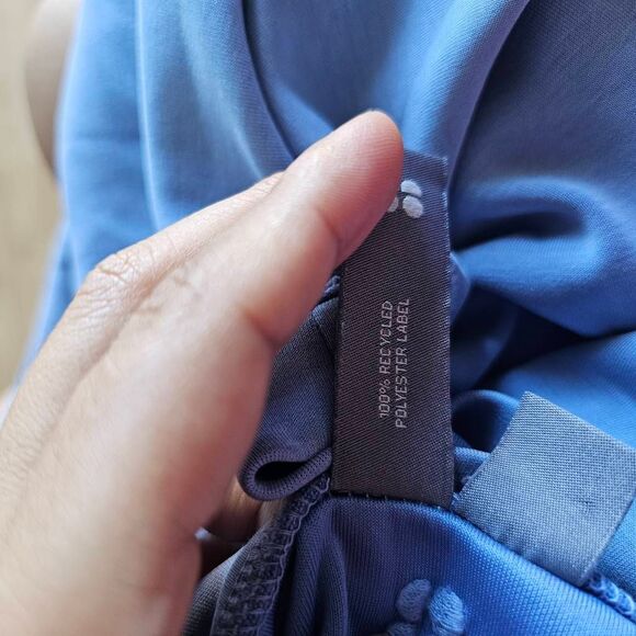 Sweaty betty womens Sz 10 blue after class sweatshirt yoga split side - Picture 8 of 8